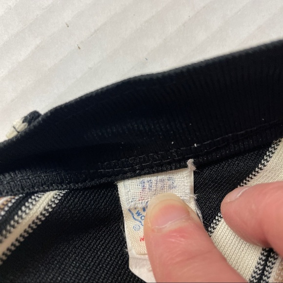 VINTAGE Black and Brown Striped Unlined Skirt Size 11/12 (XS) - Picture 9 of 9